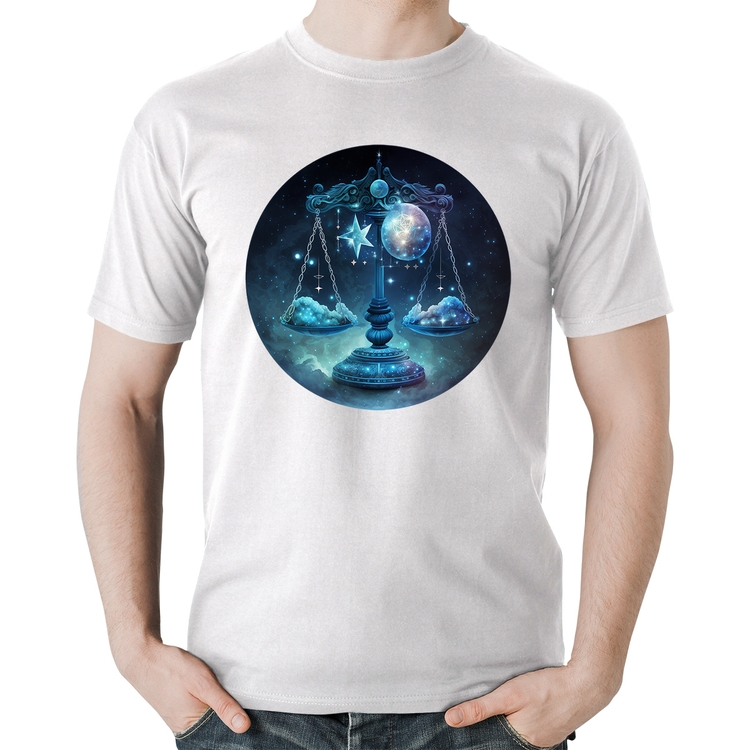 Camiseta Algodão Libra Sígno - Branca