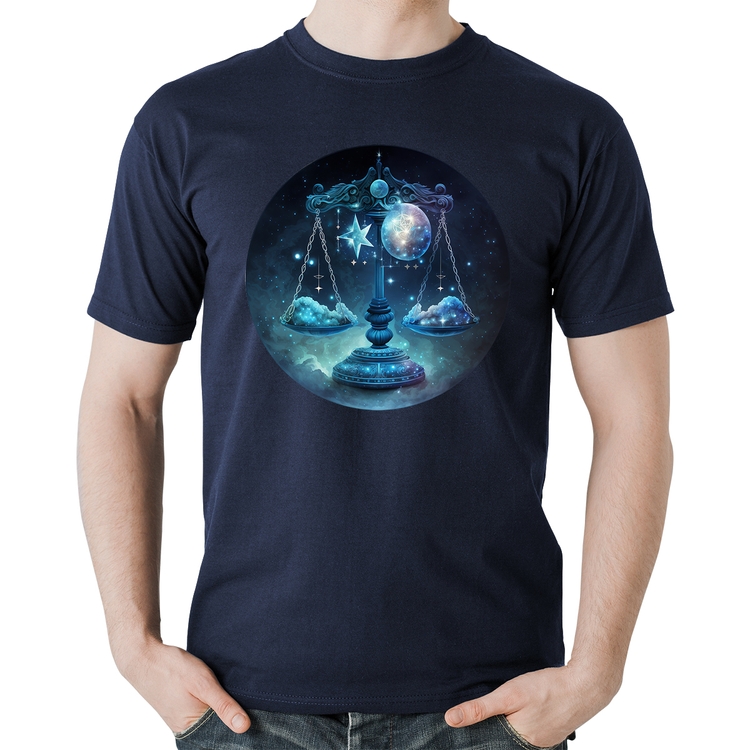 Camiseta Algodão Libra Sígno - Marinho