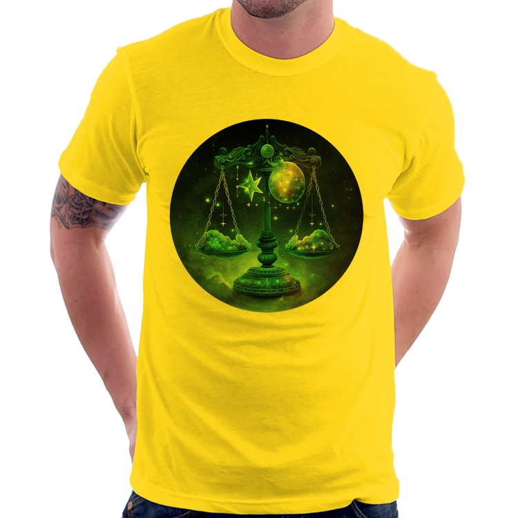 Camiseta Libra Sígno - Amarela
