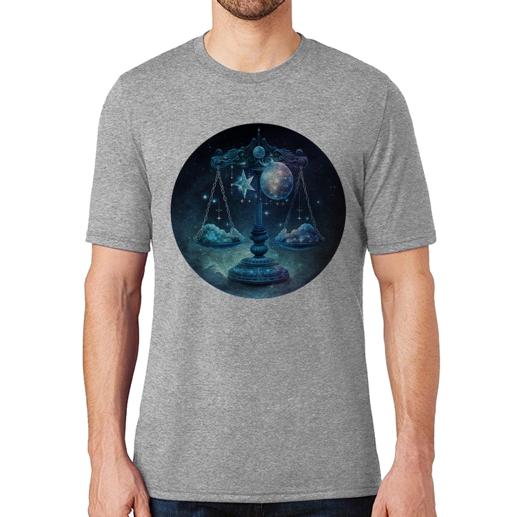Camiseta Libra Sígno - Cinza