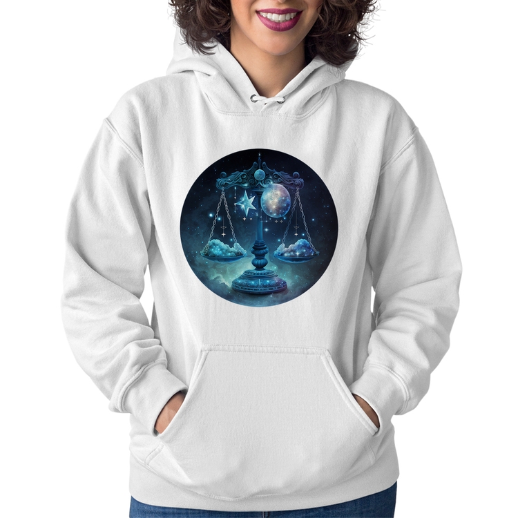 Moletom Feminino Libra Sígno - Branco