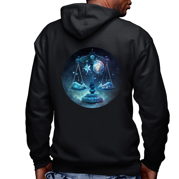 Blusa Moletom Libra Sígno Masculina com Capuz e Zíper