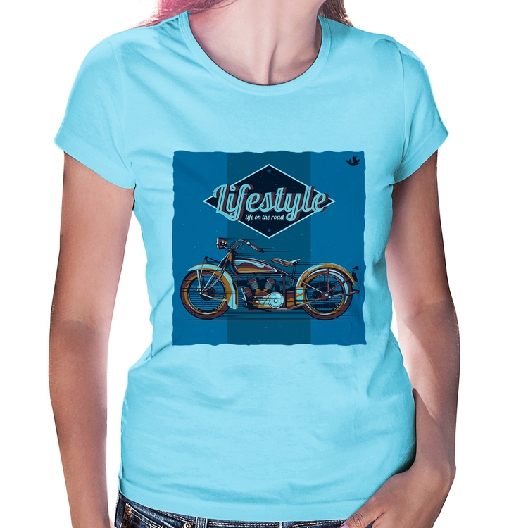 Baby Look Life on the road - Azul Bebê