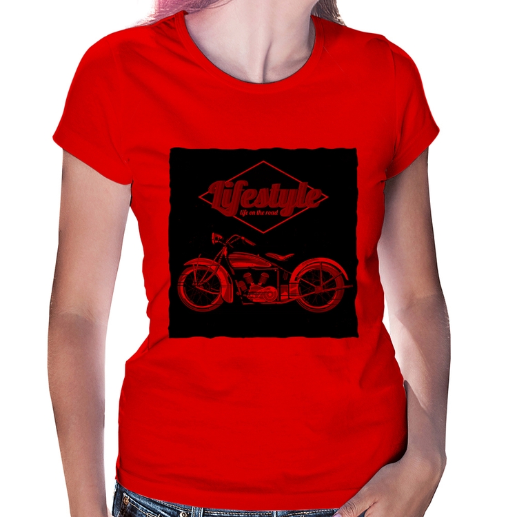 Baby Look Life on the road - Vermelha