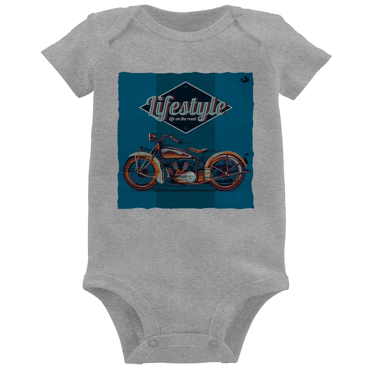 Body Bebê Life on the road - Cinza