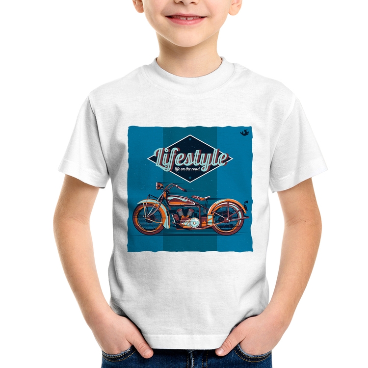 Camiseta Infantil Life on the road