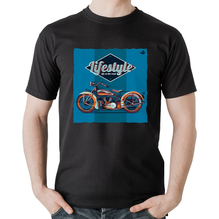 Camiseta Algodão Life on the road