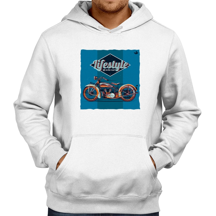 Moletom Life on the road - Branco