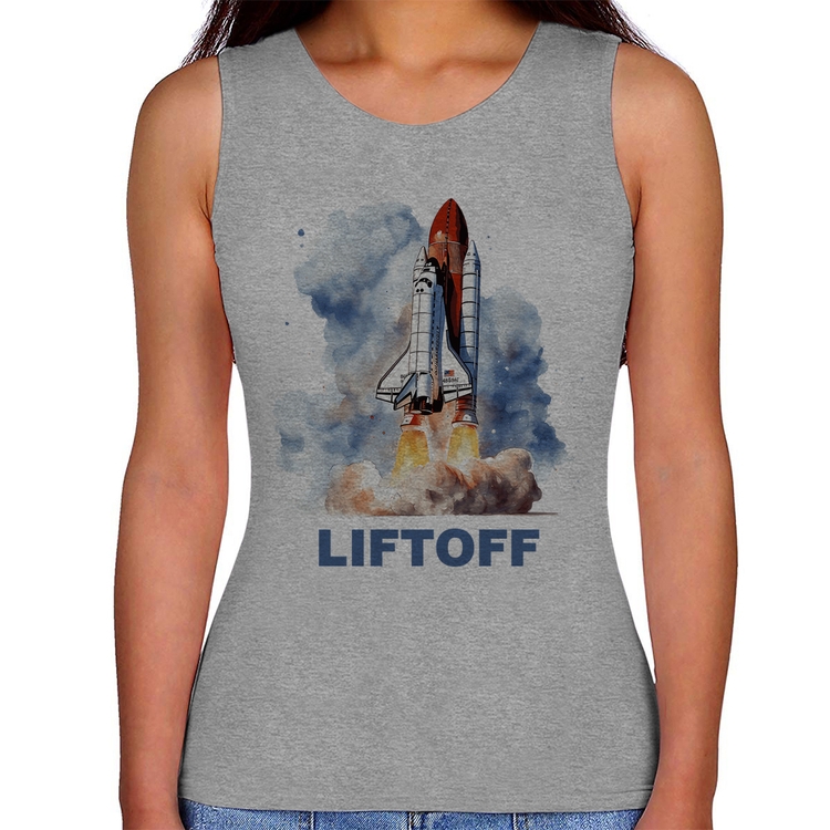 Regata Feminina Liftoff: Lançamento do Ônibus Espacial - Cinza