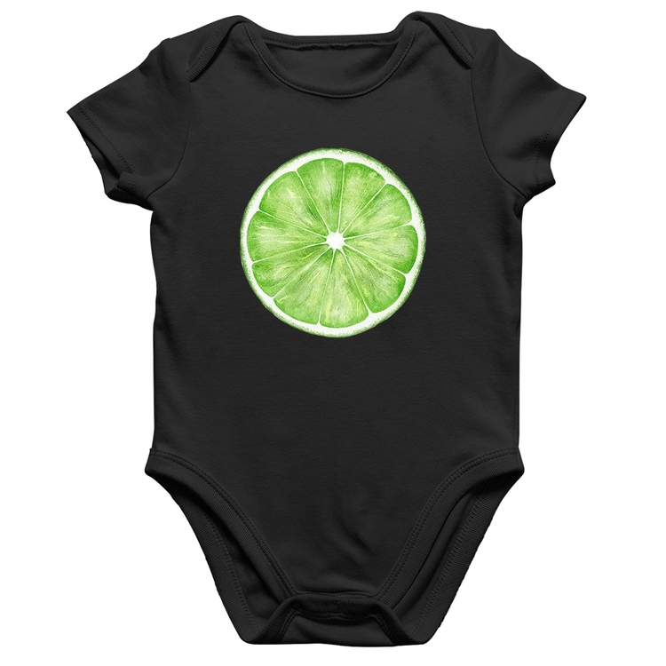 Body Bebê Algodão Limão