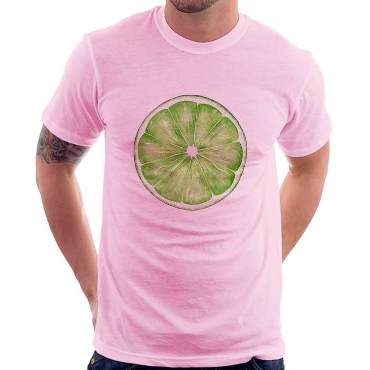 Camiseta Limão - Rosa Bebê