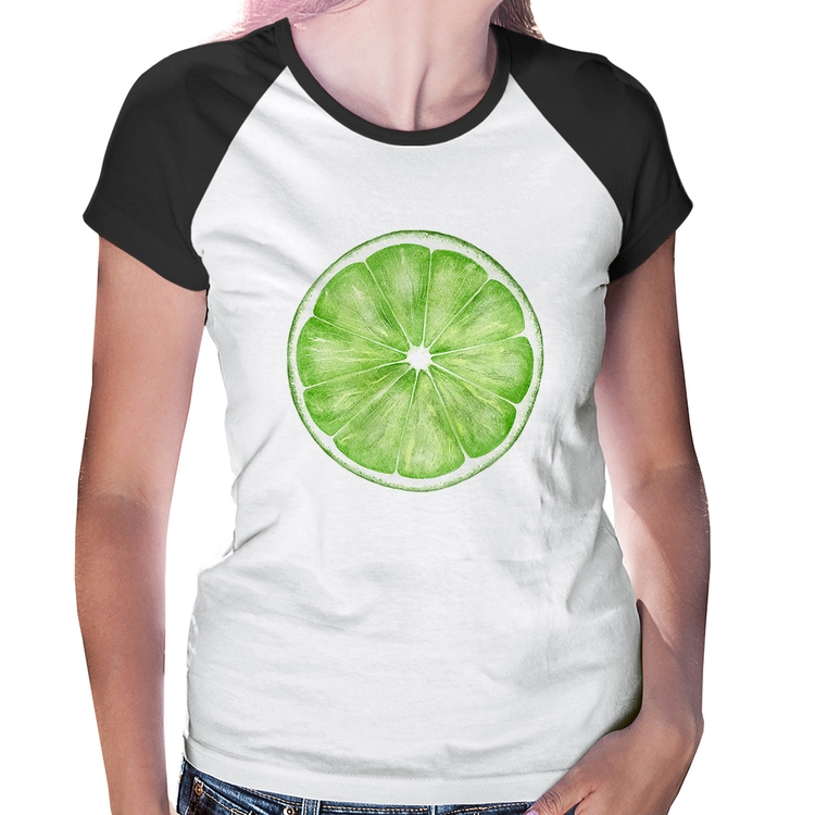 Baby Look Raglan Limão