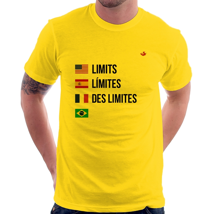 Camiseta Limites - Amarela