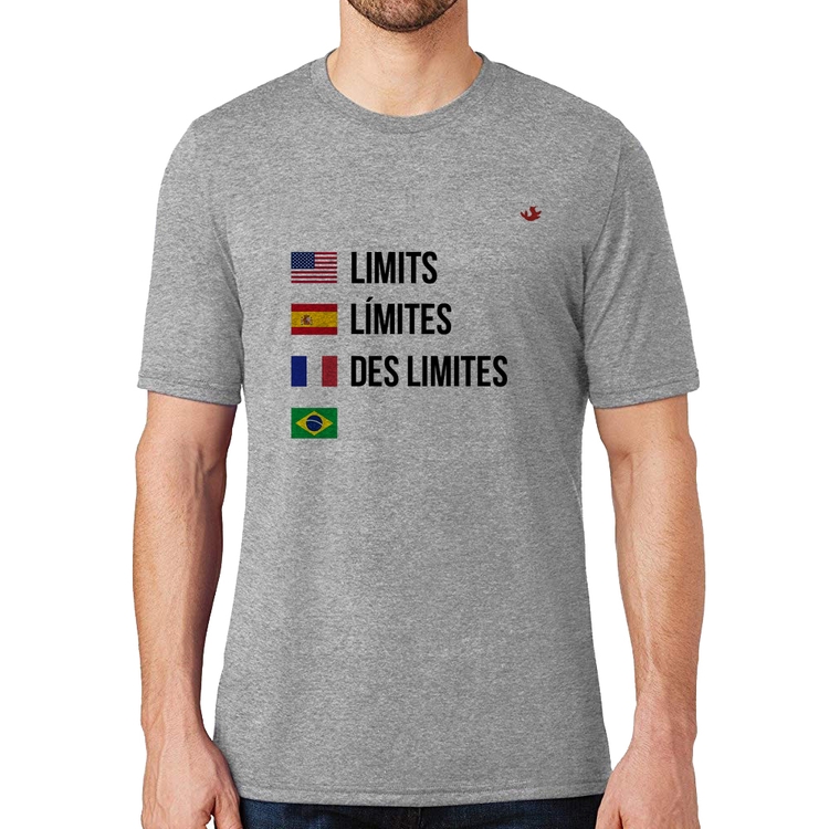 Camiseta Limites - Cinza