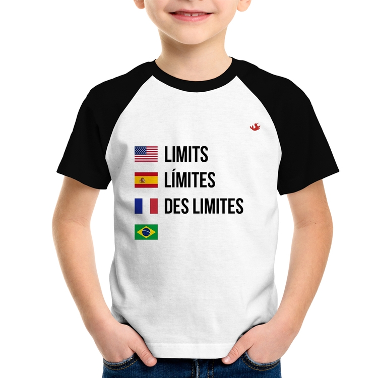 Camiseta Raglan Infantil Limites