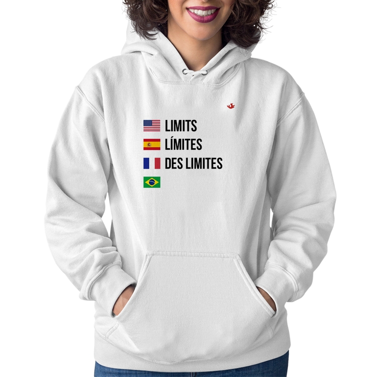 Moletom Feminino Limites - Branco