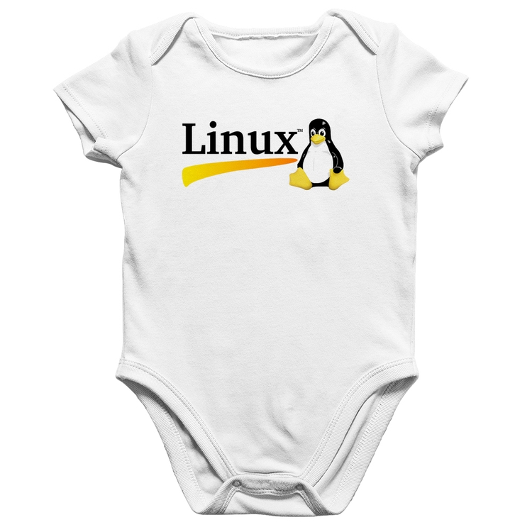 Body Bebê Algodão Linux - Branco