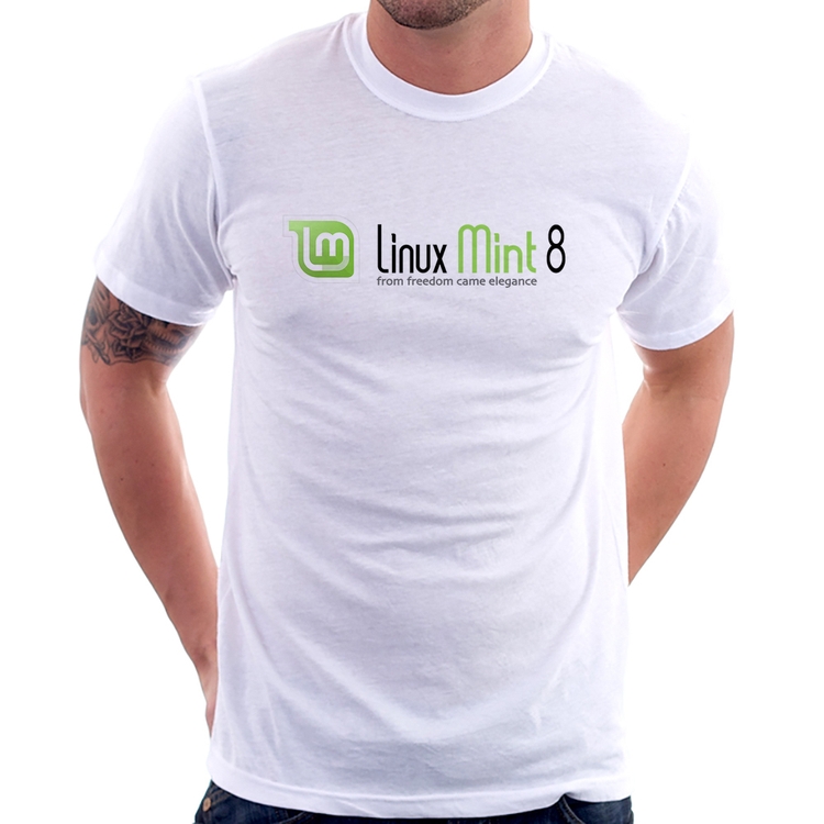 Camiseta Linux Mint 8 Helena