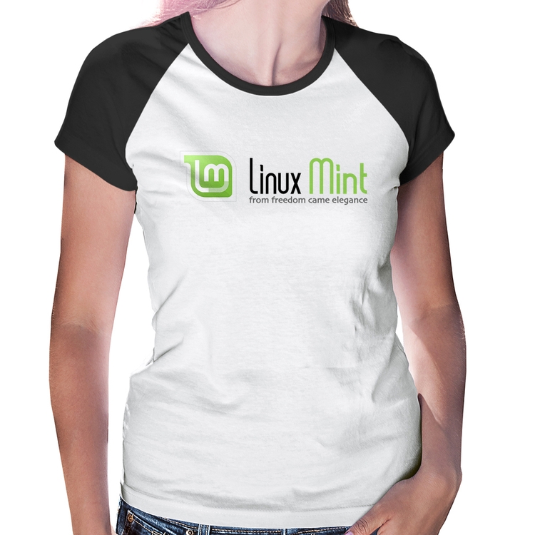 Baby Look Raglan Linux Mint