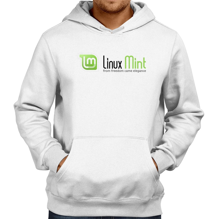 Moletom Linux Mint - Branco