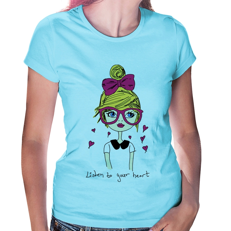 Baby Look Listen to your heart - Azul Bebê