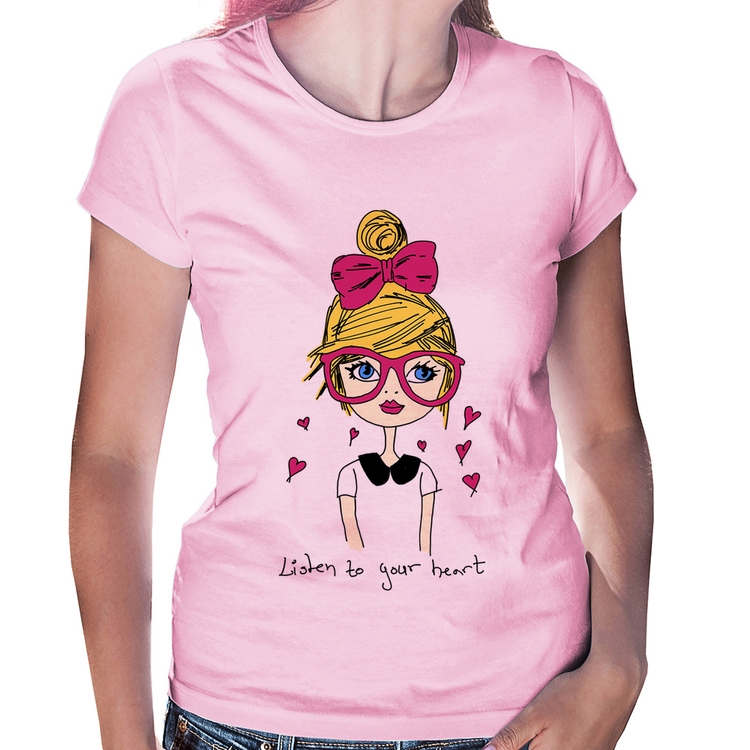 Baby Look Listen to your heart - Rosa Bebê