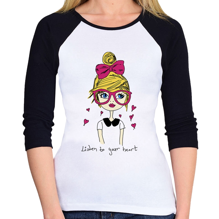Baby Look Raglan Listen to your heart Manga 3/4