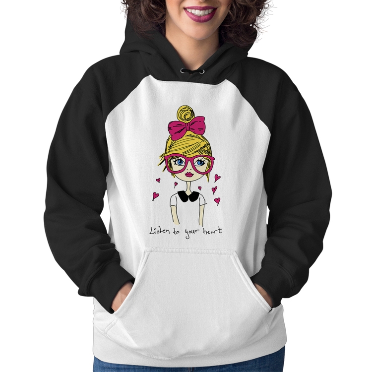 Moletom Feminino Listen to your heart