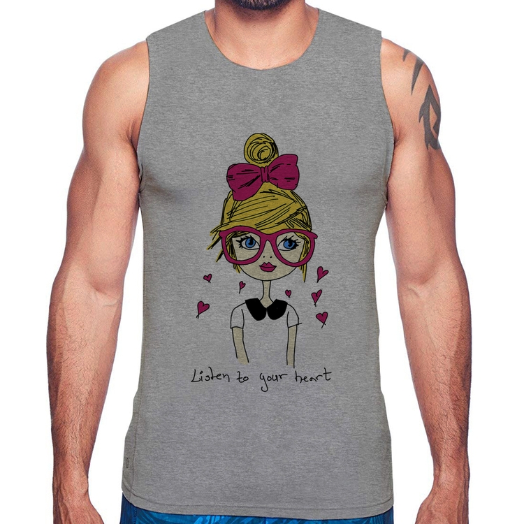 Regata Listen to your heart - Cinza