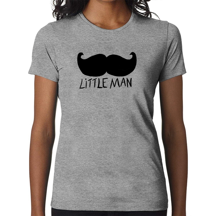 Baby Look Little Man - Cinza