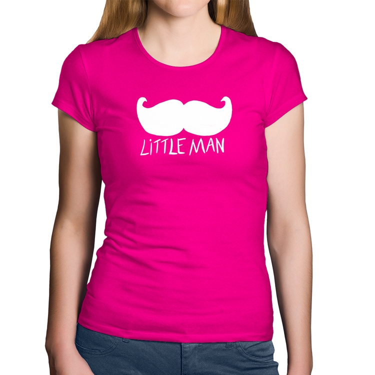 Baby Look Algodão Little Man - Rosa