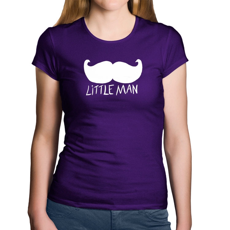 Baby Look Algodão Little Man - Roxa