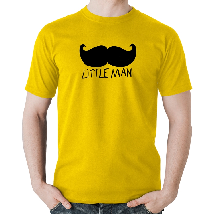 Camiseta Algodão Little Man - Amarela