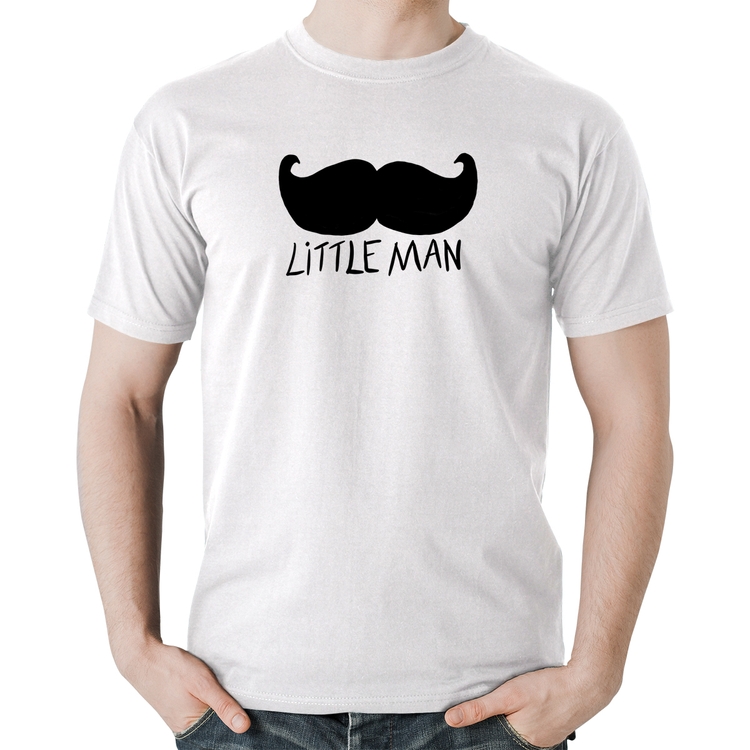 Camiseta Algodão Little Man - Branca