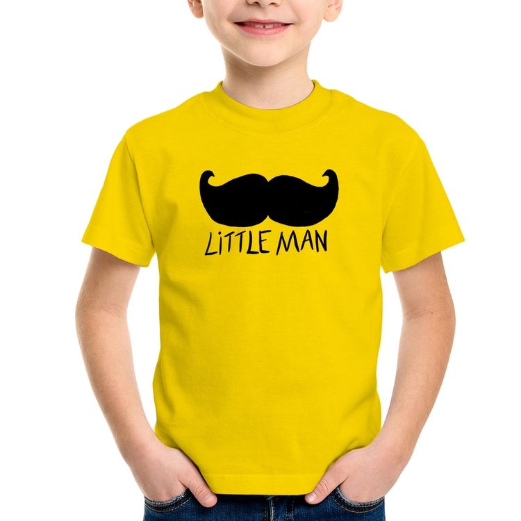 Camiseta Infantil Little Man - Amarela