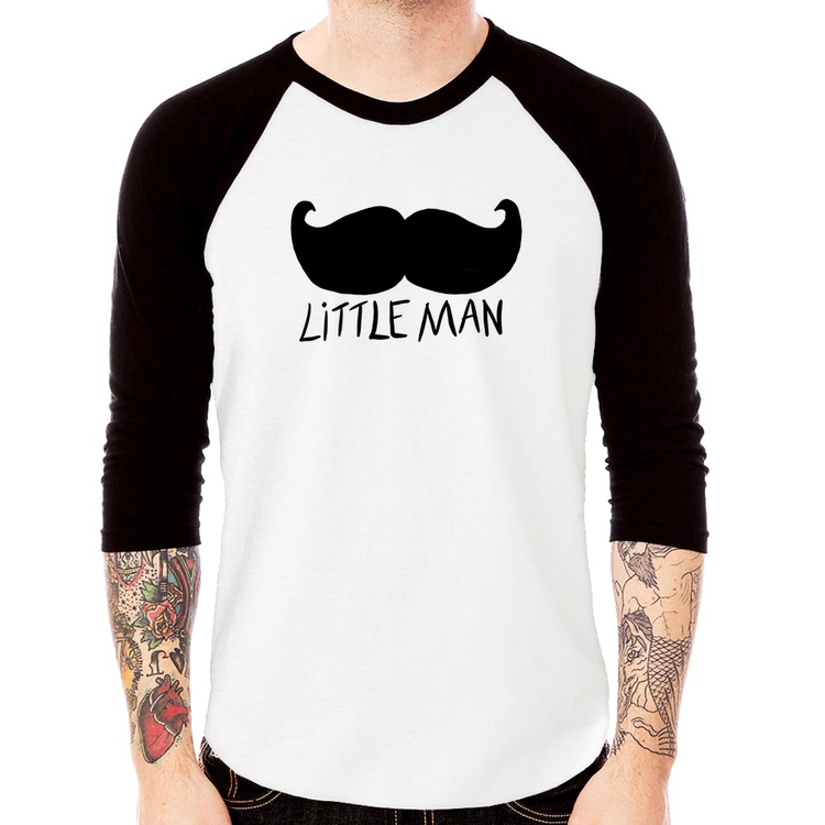 Camiseta Raglan Little Man Manga 3/4