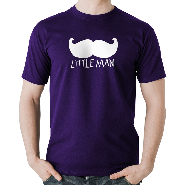 Camiseta Algodão Little Man - Roxa