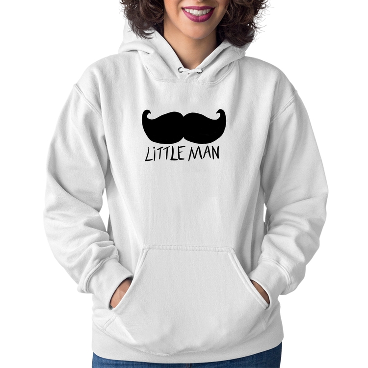 Moletom Feminino Little Man - Branco
