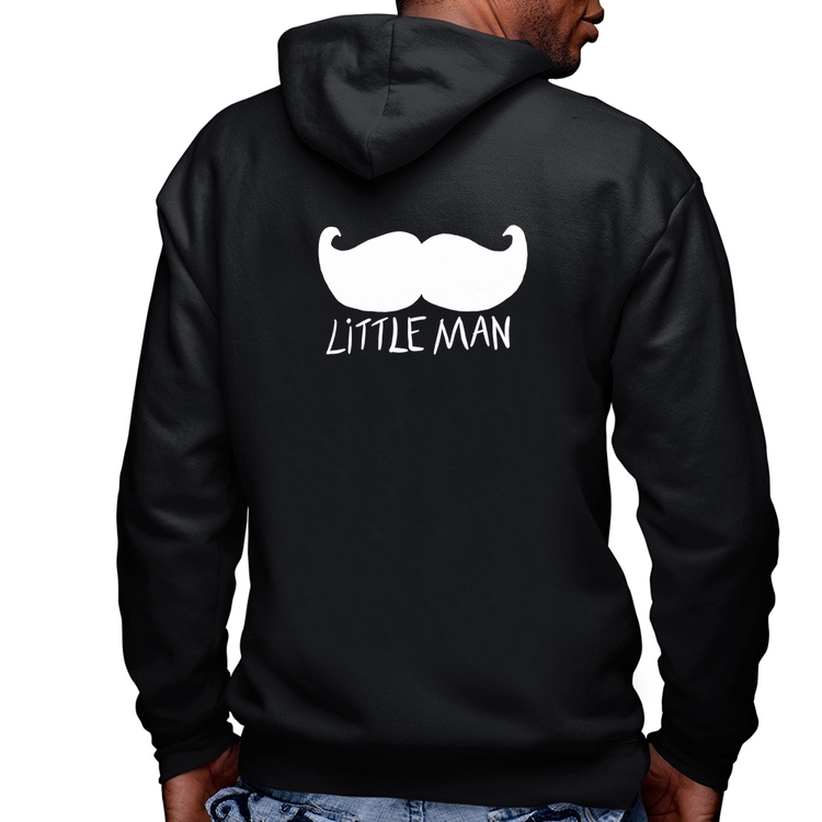Blusa Moletom Little Man Masculina com Capuz e Zíper