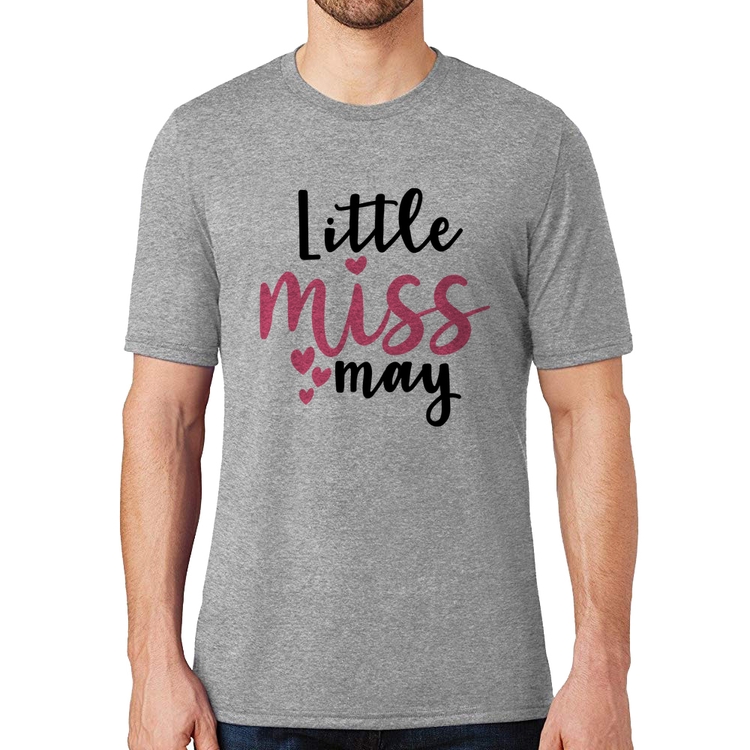 Camiseta Little miss may - Cinza