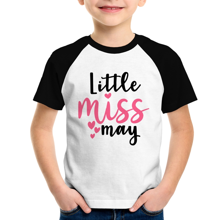 Camiseta Raglan Infantil Little miss may