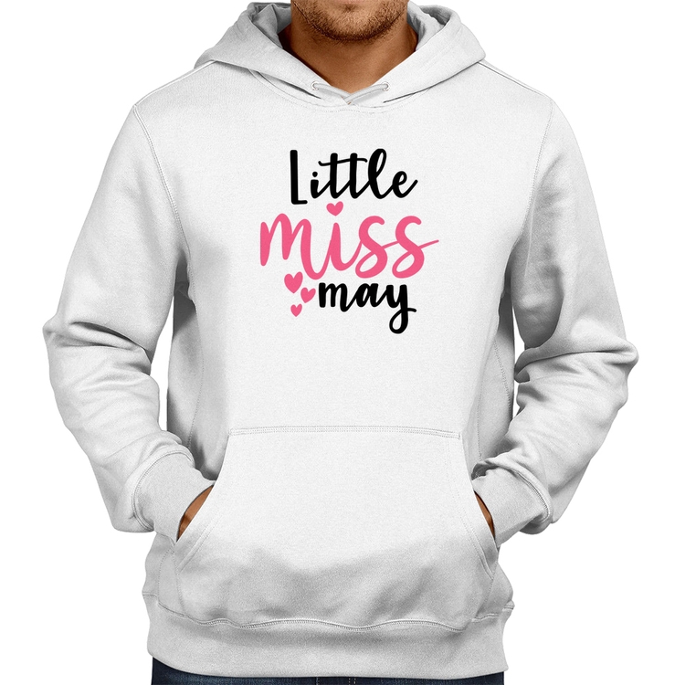 Moletom Little miss may - Branco