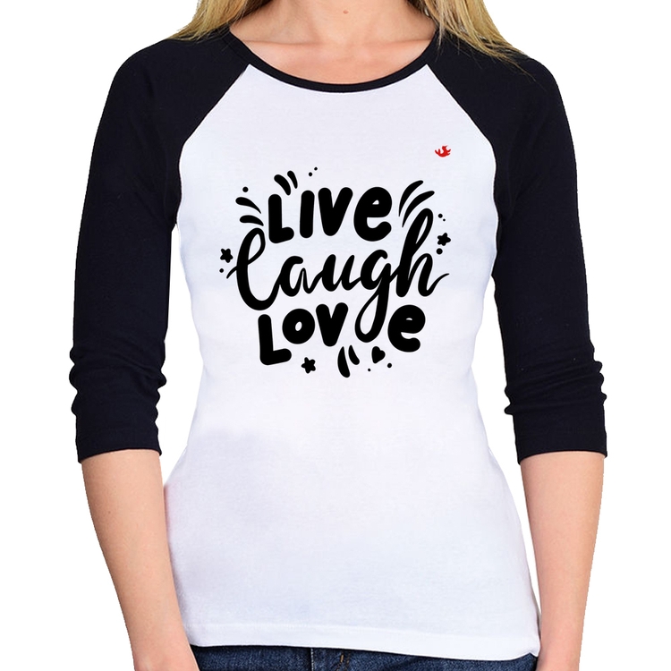 Baby Look Raglan Live Laugh Love Manga 3/4
