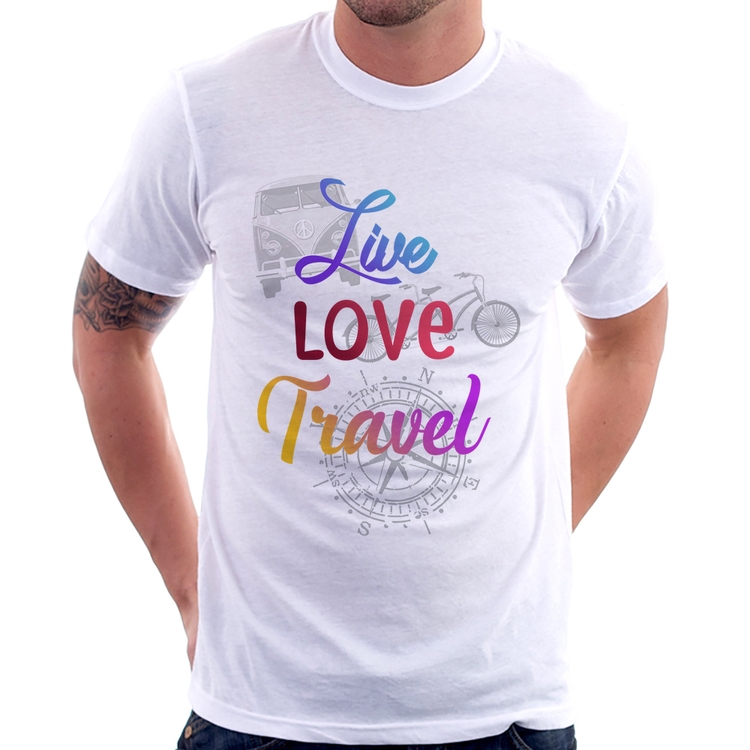 Camiseta Live Love Travel