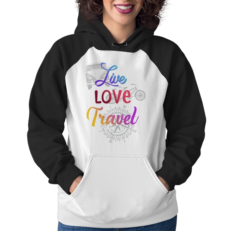 Moletom Feminino Live Love Travel