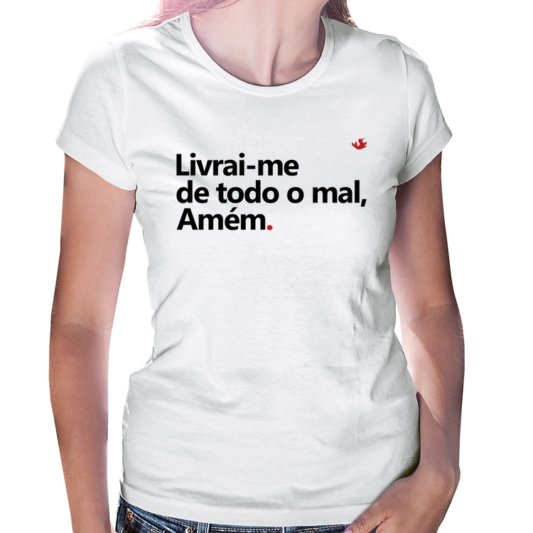 Baby Look Livrai-me de todo o mal, amém