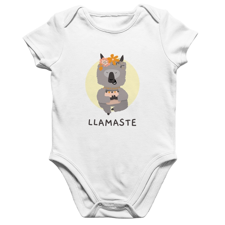 Body Bebê Algodão Llamastê - Branco