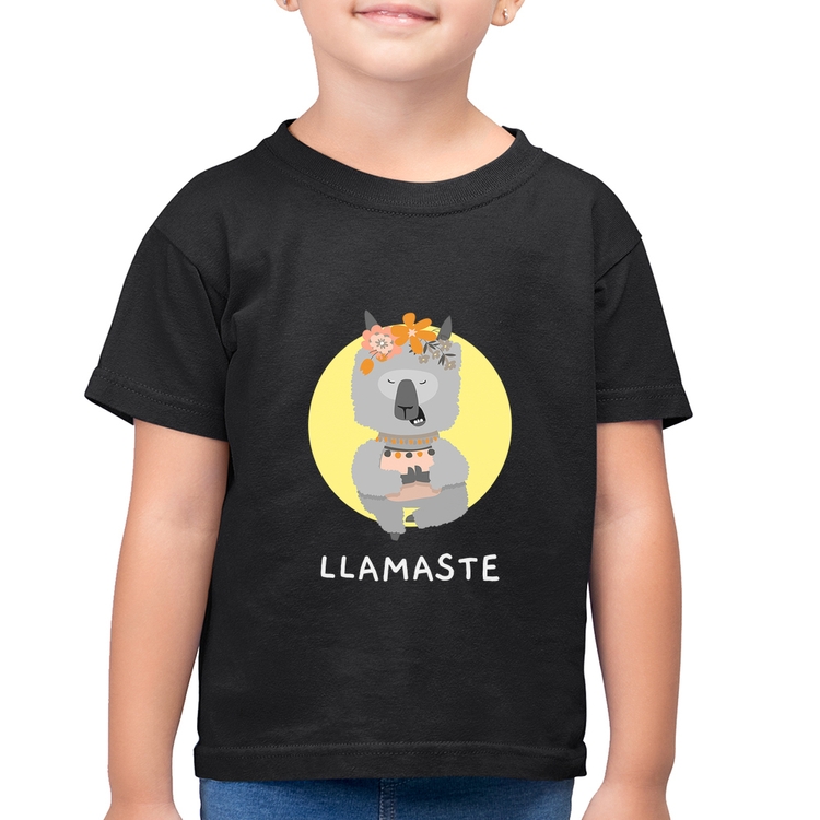 Camiseta Algodão Infantil Llamastê