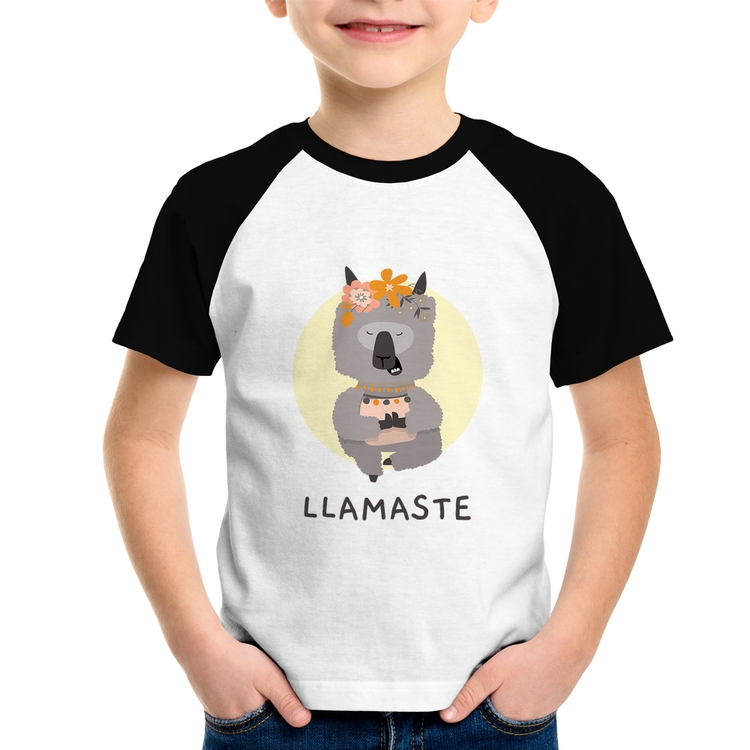 Camiseta Raglan Infantil Llamastê