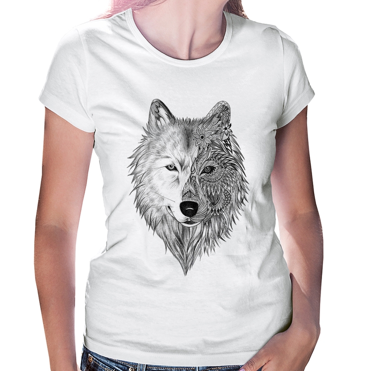 Baby Look Lobo Mandala